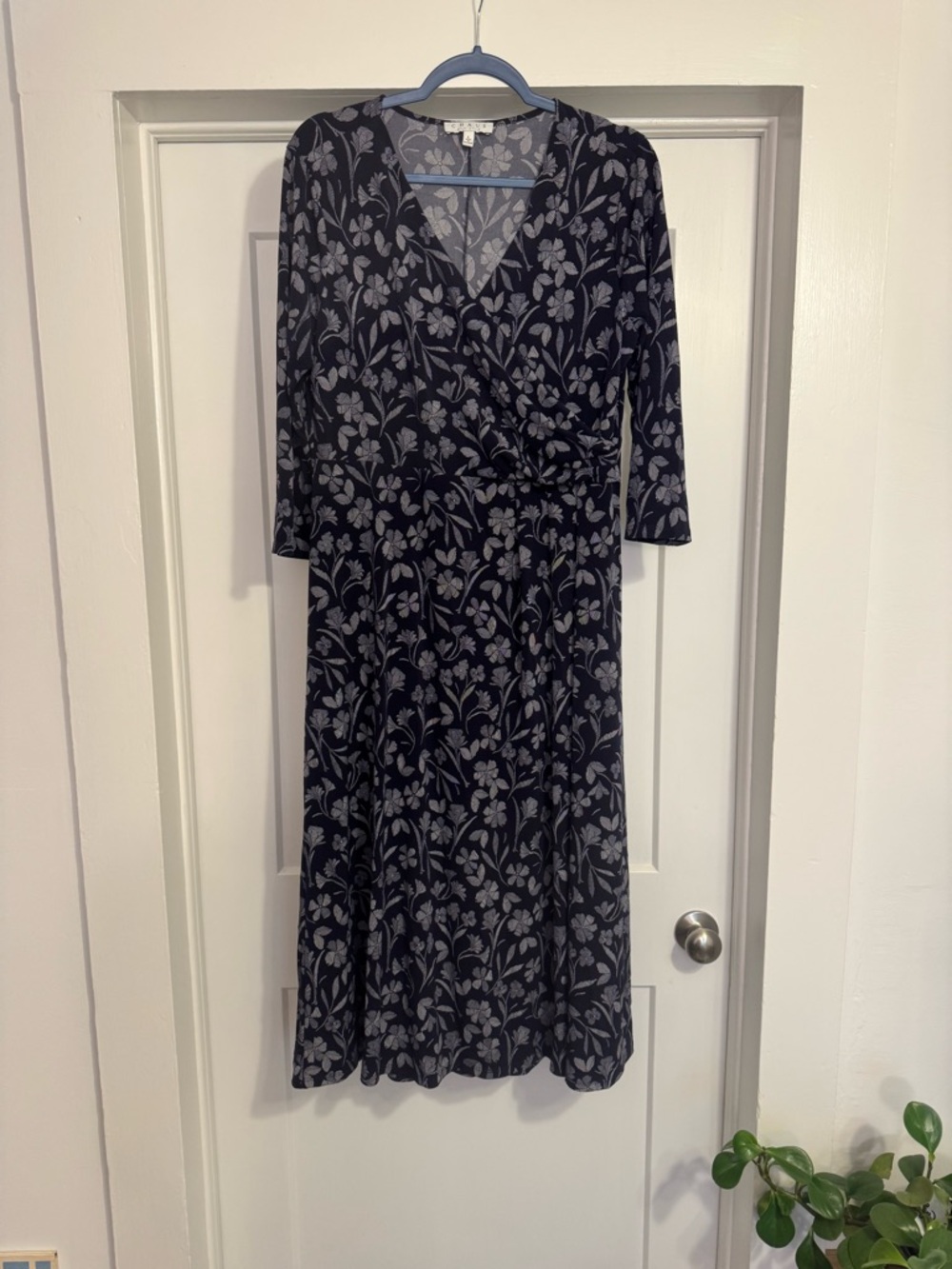 Chaus Navy Wrap Dress